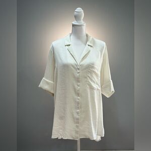 Off-White Open Edit Silky Top Size M EUC